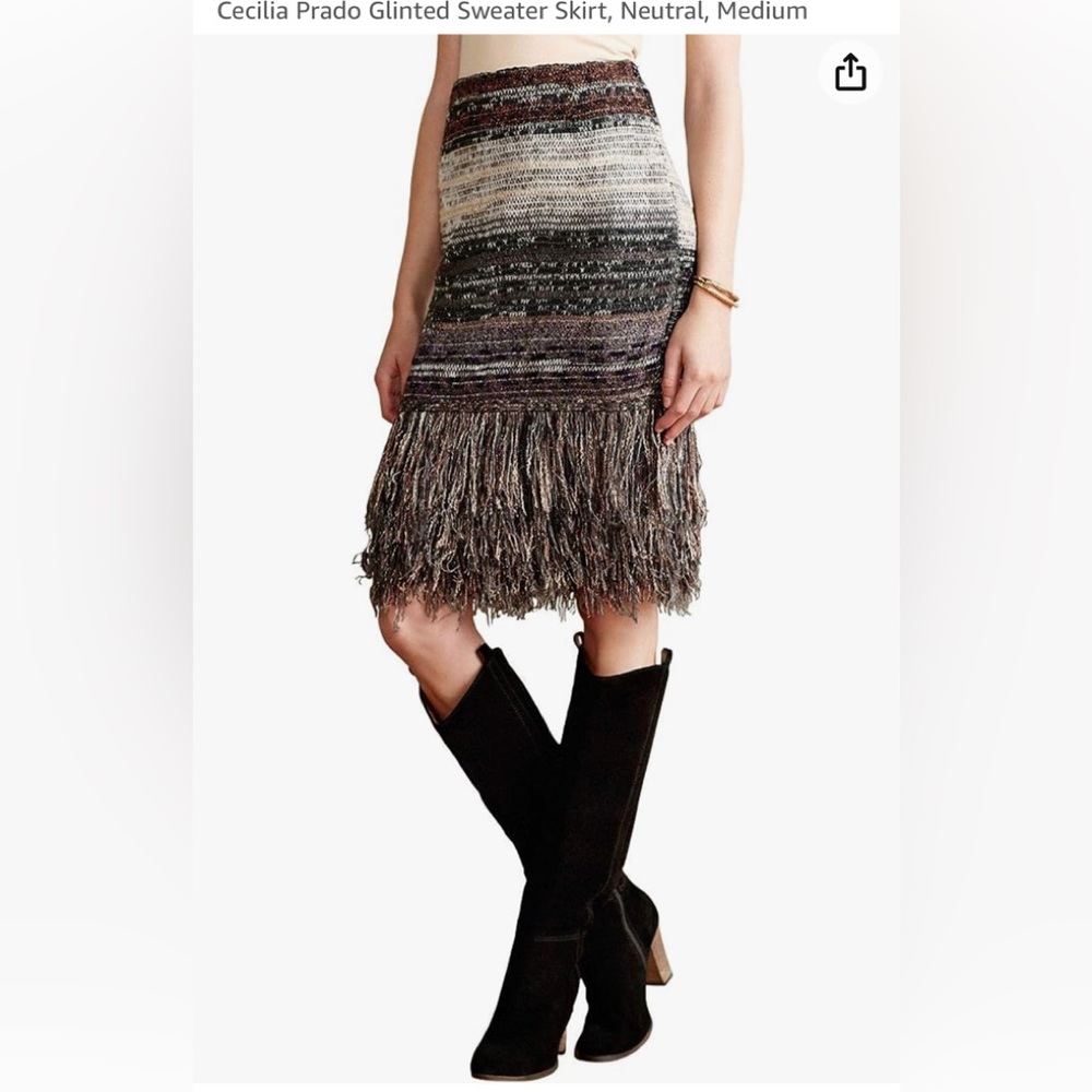 Brand new Cecilia PRADO  Glinted Sweater Skirt